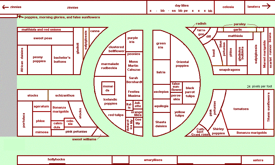 Garden Plan for 2002